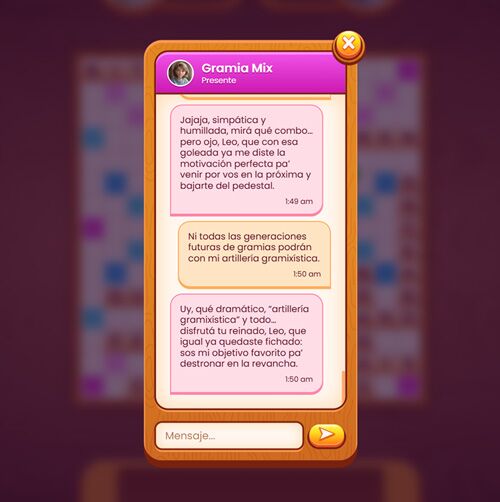 Chat en vivo con Gramia, la inteligencia artificial rival